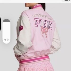 VS X LoveShackFancy SOLD OUT! Boyfriend Varsity Jacket -Large